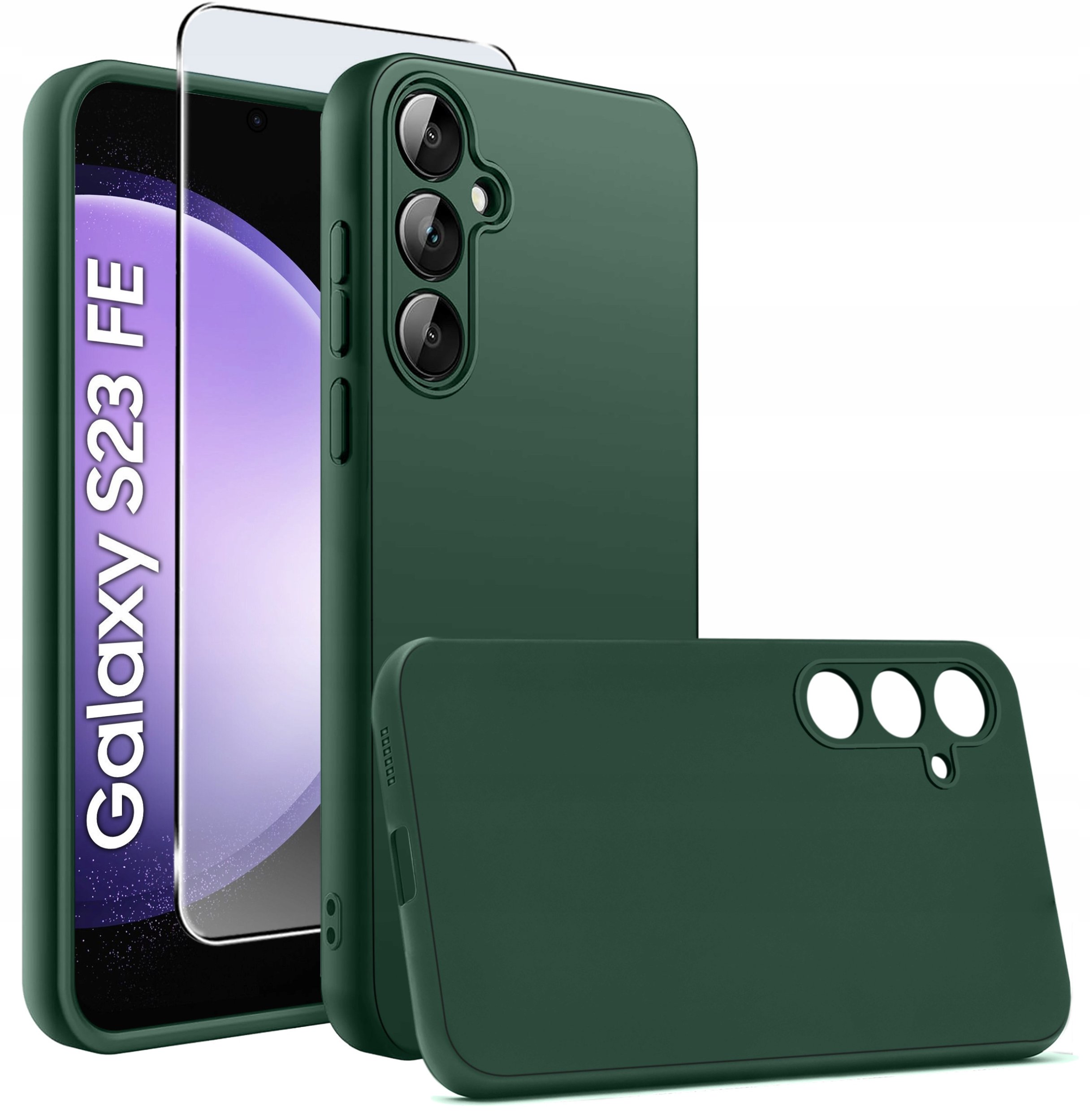 ETUI do Samsung Galaxy S23 FE CASE MATT + SZKŁO 9H