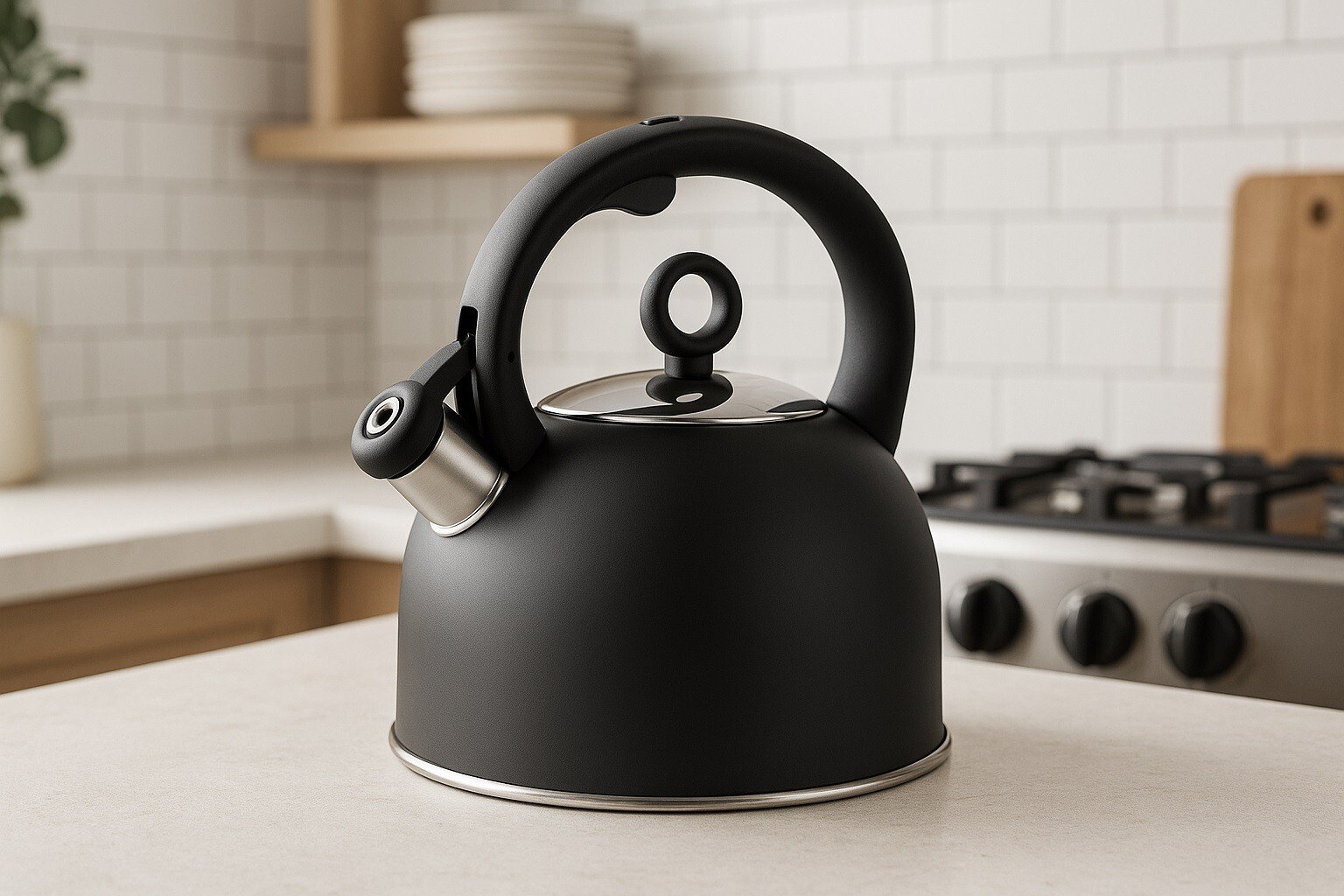 Czajnik tradycyjny z gwizdkiem 2,8 L Nero czarny