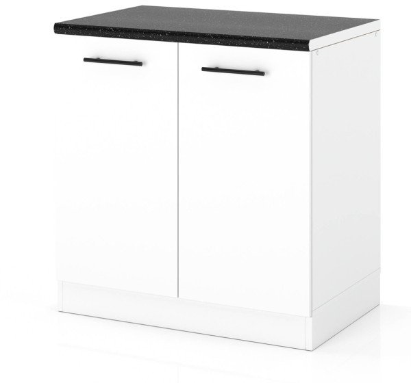 Szafka Kuchenna Stojąca Z Blatem Modułowa 80cm Spremium Biały Mat