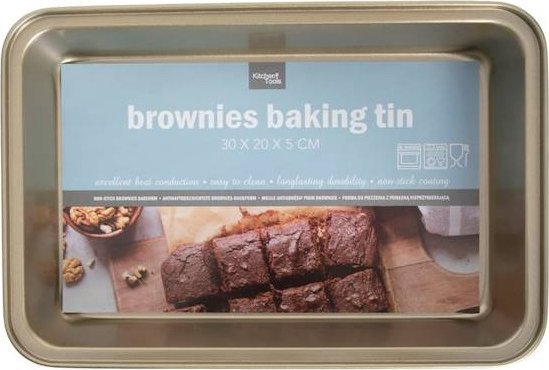 MPLCo Forma do ciasta BROWNIE 30x20 cm Kitchen Tools blacha prostokątna