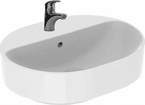 Umywalka Koło Variform umywalka eliptyczna 50cm stawiana na blat z otworem na baterie (500775016)