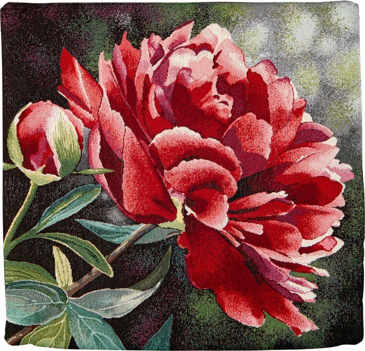 Witek Home Poszewka 45/45 Piwonie ciemne tło