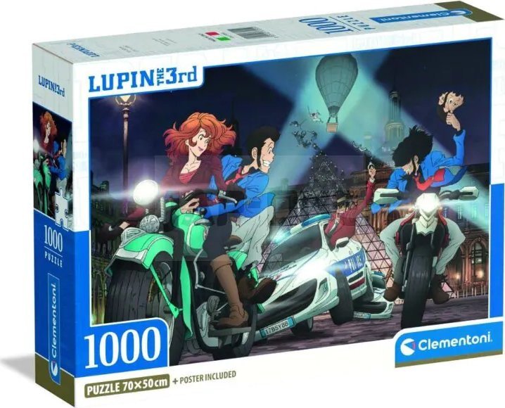 Clementoni Puzzle Compact Lupin III 1000 elementów (37055)