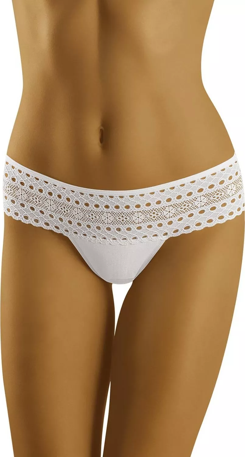 Wolbar Wol-Bar Eco-Fo biały S Majtki szorto-stringi