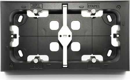 Efapel Efapel puszka natynkowa podwójna czarna 10994 KPM