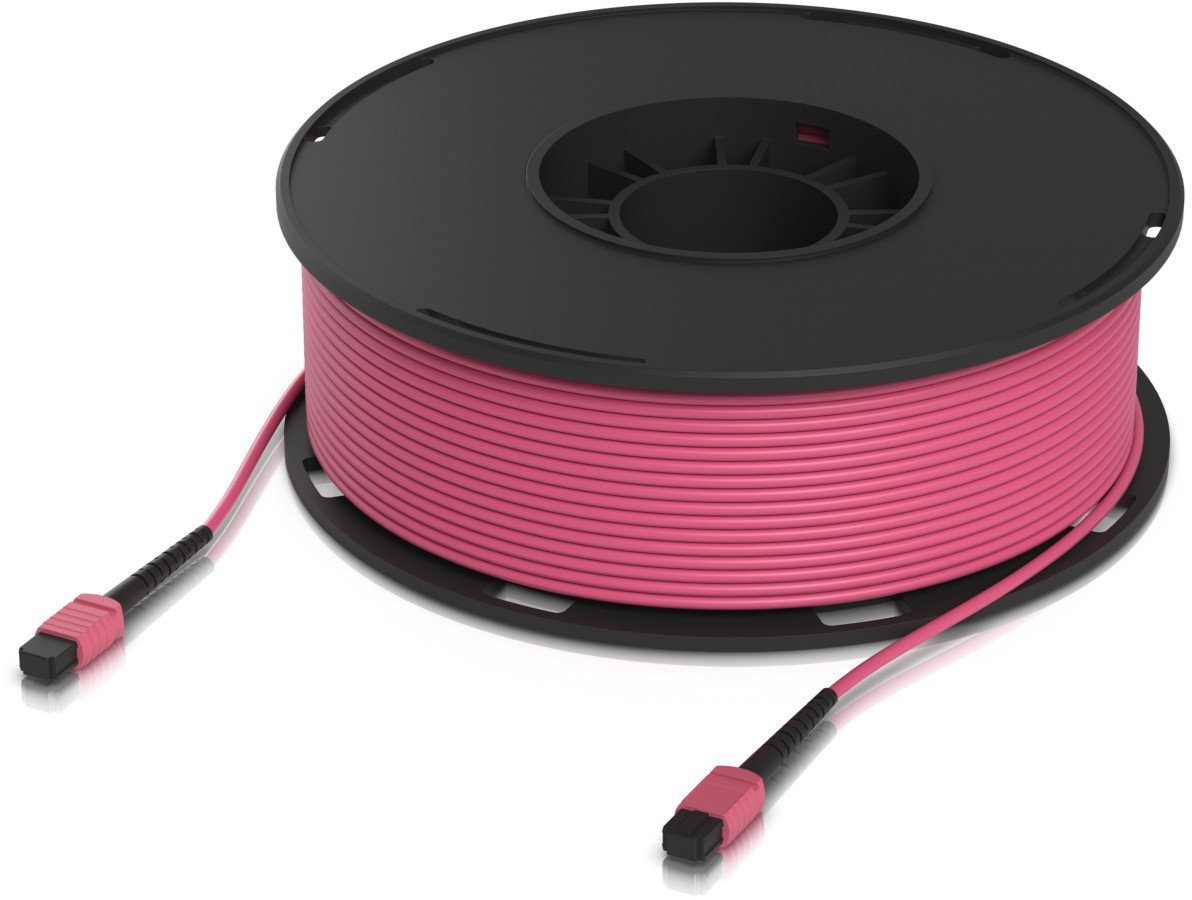 Ubiquiti UACC-OFC-MA-MPMP-100M kabel InfiniBand / światłowodowy MPO MPO/UPC Różowy