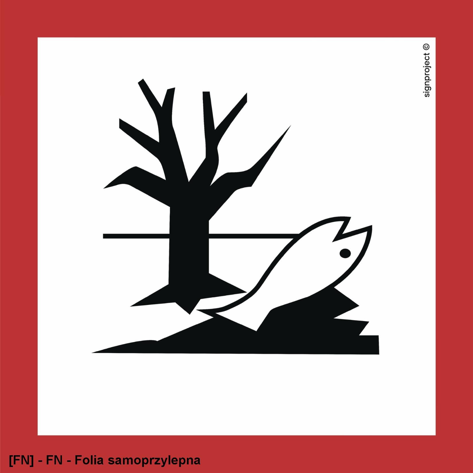 LD009 - Produkt niebezpieczny dla środowiska (rolka) 50x50