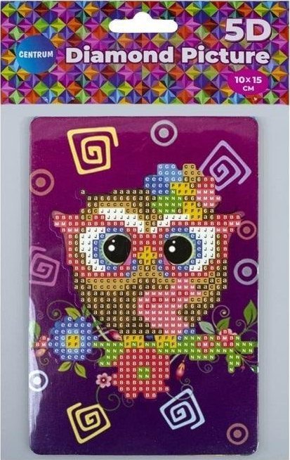 Panta Plast Diamentowa mozaika ze sztalugą - Sowa 10x15