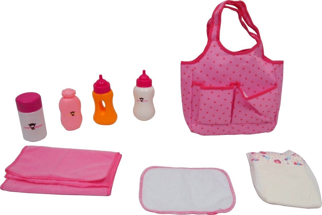 Happy Friend Happy Friend - Diaper Bag with Doll Care (504309) /Dolls and Dollhouses /Multi