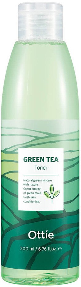 OTTIE GREEN TEA Rewitalizujący tonik do twarzy z zieloną herbatą 200 ml