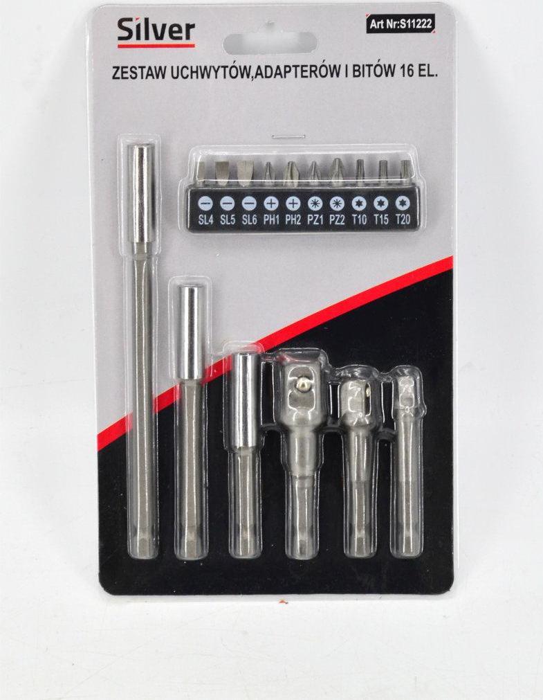 Silver ADAPTER HEX DO NASADEK Z ZESTAWEM BITÓW /16el.