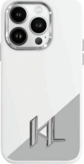 Karl Lagerfeld Karl Lagerfeld KLHMP16SSCMKMPCH iPhone 16 6,1" biały/white hardcase Silicone Initial Metal Logo MagSafe