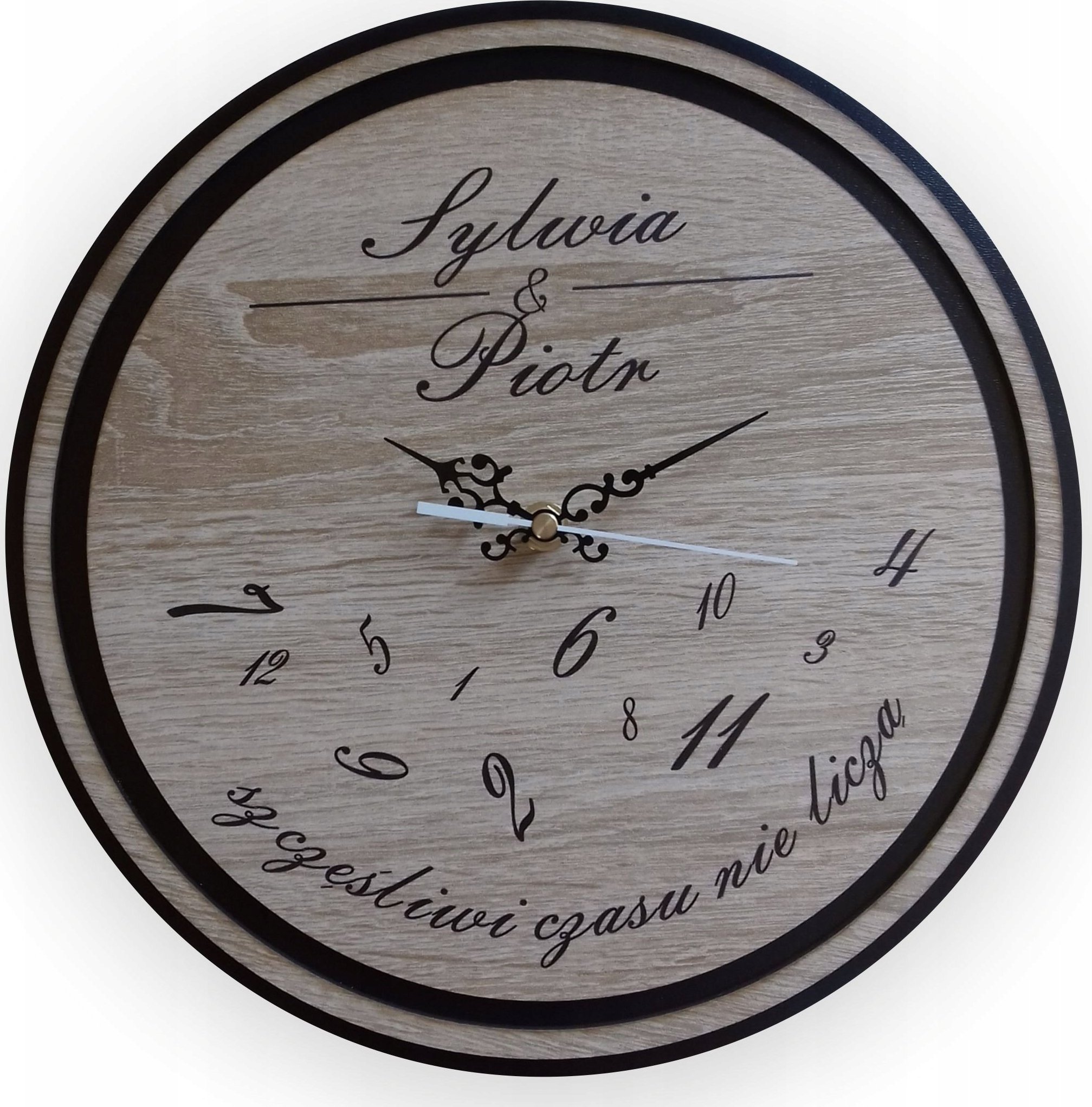 naSciane Zegar prezent ślub pamiątka rocznica grawer