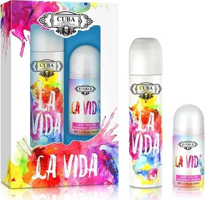 Cuba Cuba La Vida For Women edp 100ml + roll-on 50ml