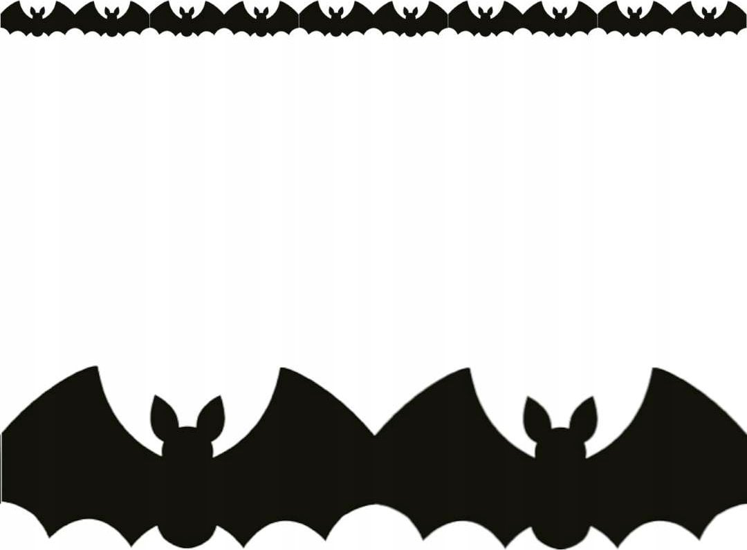 GoDan Girlanda papierowa Nietoperze czarna 10.5x25x300cm