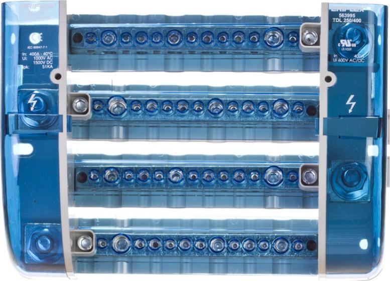 ERICO Blok rozdzielczy 4-biegunowy TDL 250/400A 563995
