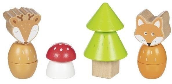 Klocki do wkręcania Leśni przyjaciele 14el