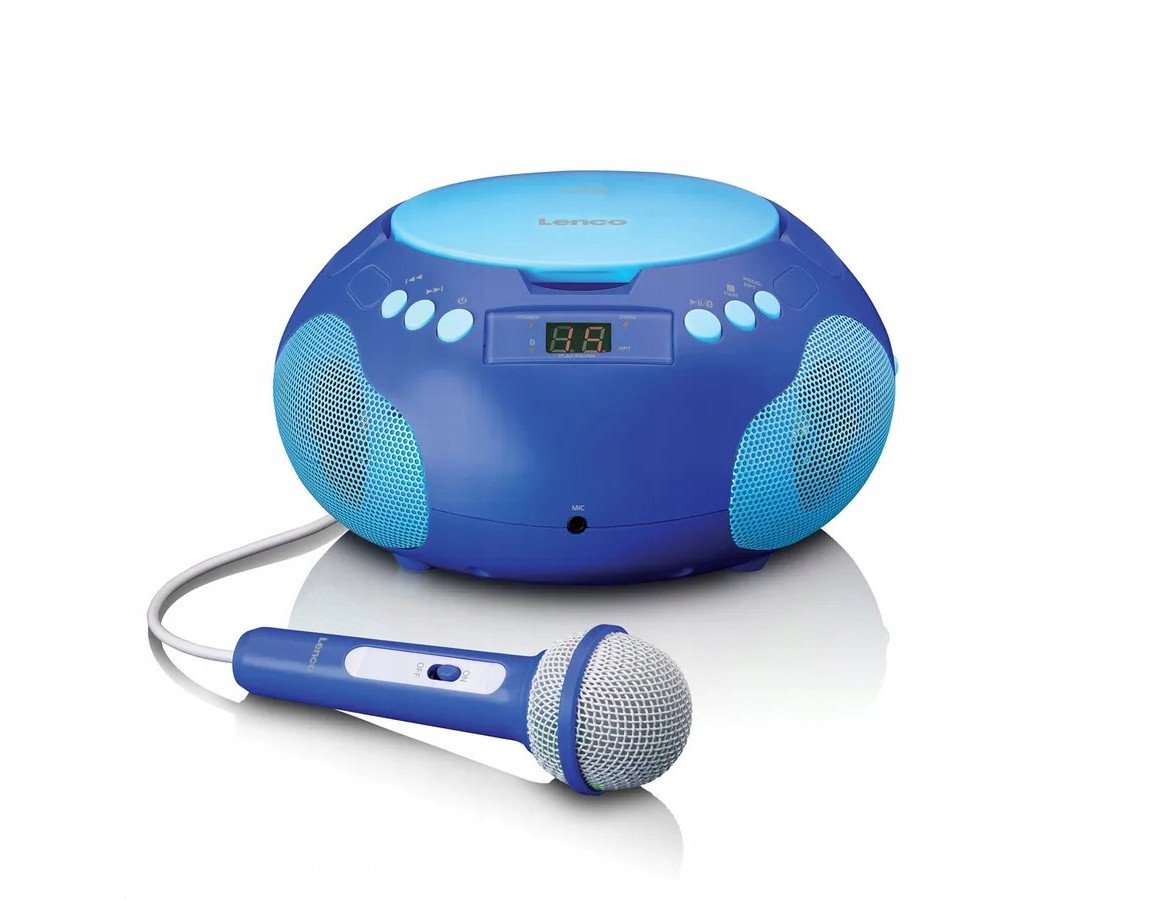 New! Lenco CD player with bluetooth and microphone blue SCD-625BU