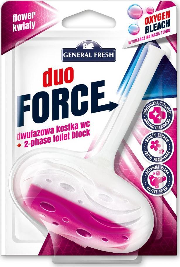 General Fresh Kostka do WC DUO FORCE zawieszka 40g kwiat GENERAL FRESH