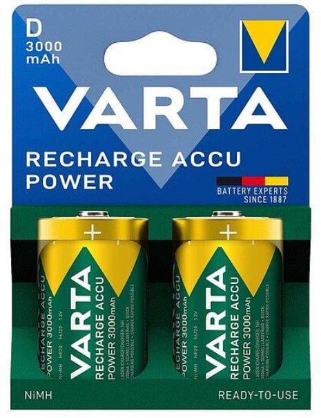 Varta 56720 101 412 bateria do użytku domowego Bateria do ponownego naładowania D Niklowo-metalowo-wodorkowa (NiMH)