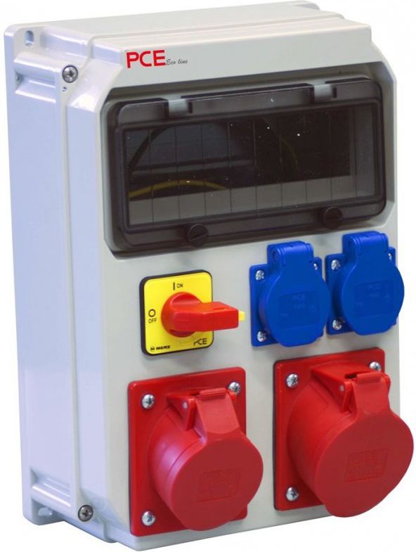 PCE Rozdzielnica stacjonarna typ HEL 10M 32/5 16/5 2GS 230V R.0-1 IP54 (90EKO003)
