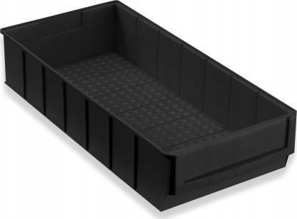 AllIT Pojemnik magazynowy czarny ESD- 180x400x80 mm