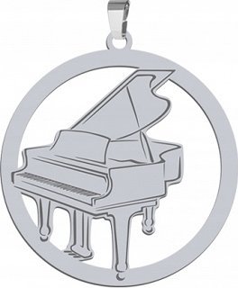 Radziszewska Jewellery Srebrna Zawieszka FORTEPIAN GRAWER DEDYKACJA