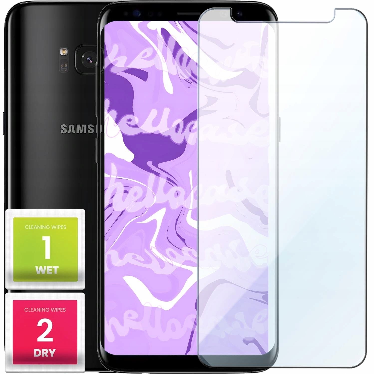 Szkło Hartowane Do Samsung Galaxy S8 (Płaskie, 2.5D, Szybka, 9H, Ochronne)