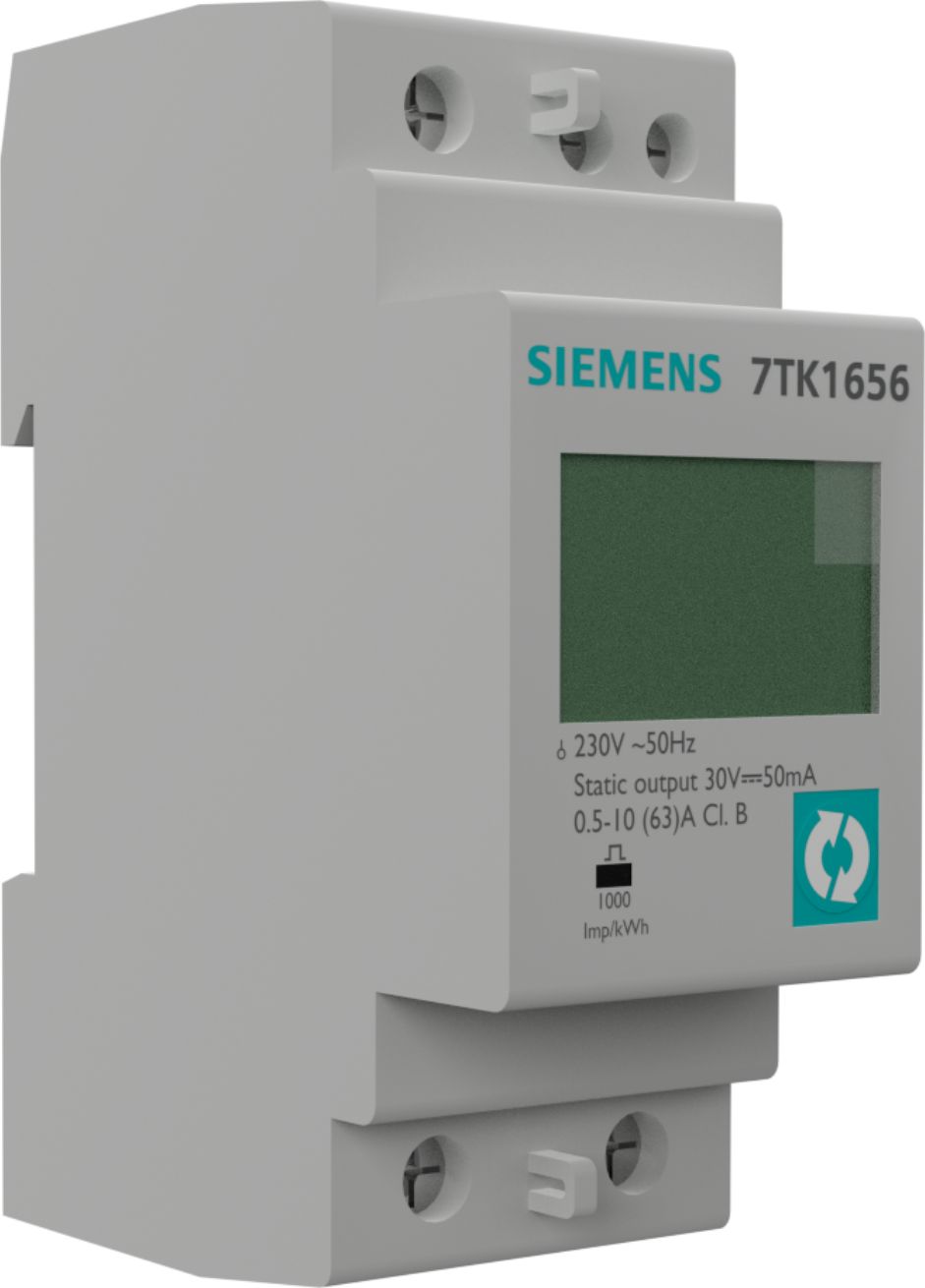 Siemens Cyfrowy wskaźnik panelowy mocy LCD 1-fazowy z wyjściem impulsowym MID Siemens 3558
