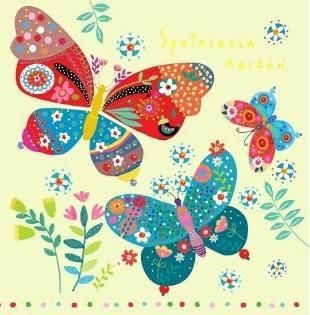 HENRY Karnet KW TŁ Motyle