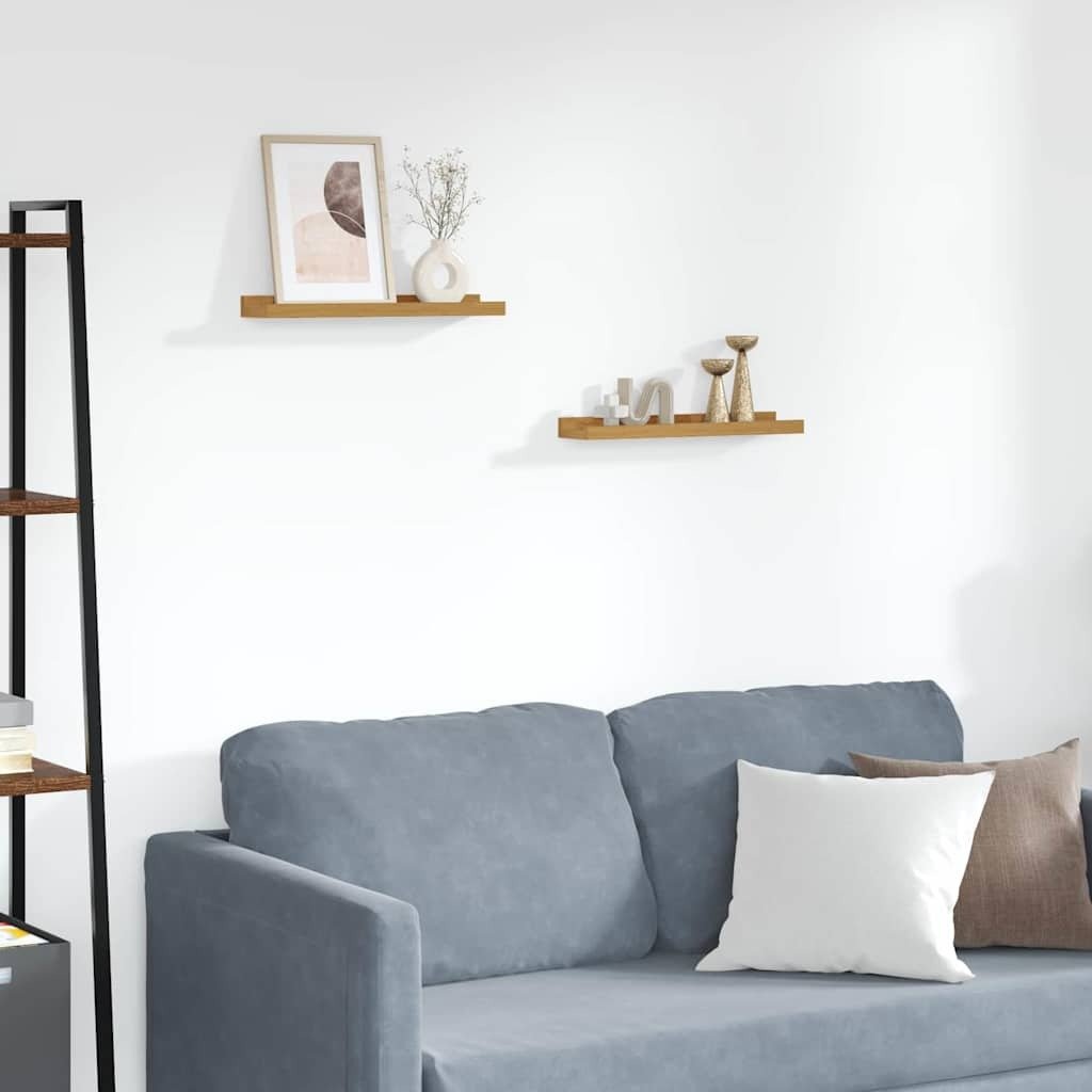 vidaXL Półki ścienne z półką Beżowy 40 x 9 x 3 cm