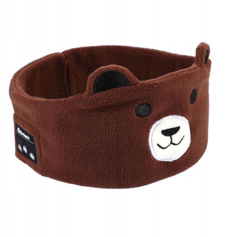 OPASKA na oczy do SPANIA SŁUCHAWKI BLUETOOTH Miś