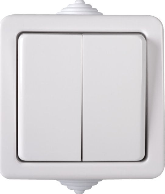 Kanlux TEKNO Łącznik świecznikowy 250V biały IP54 33495