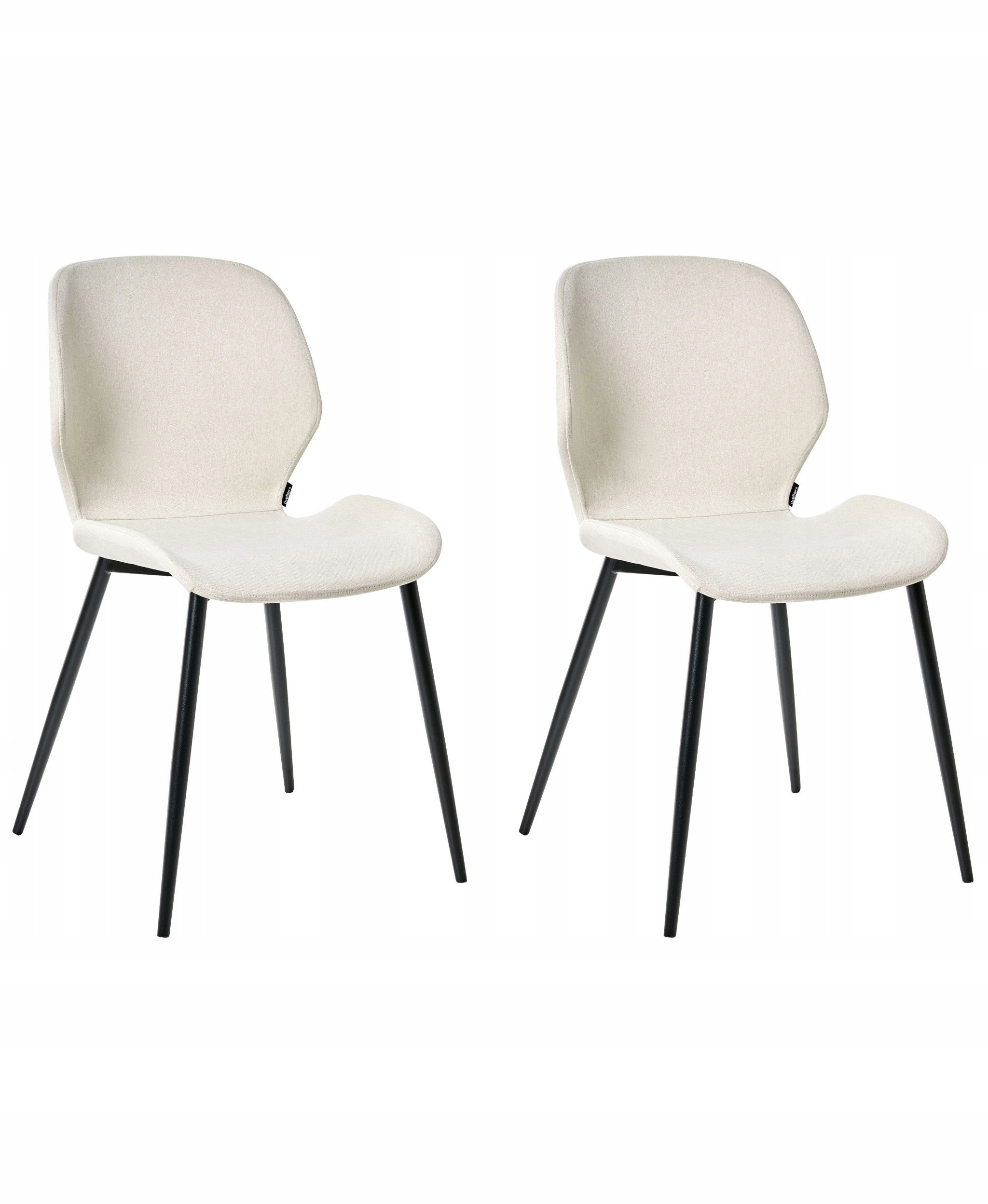 Zestaw 2 krzeseł konferencyjnych HOLLAND Jasnobeżowy