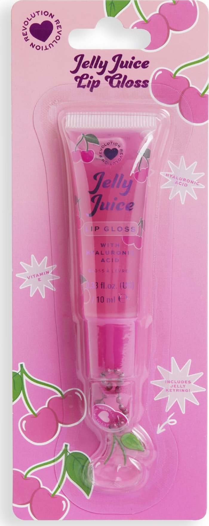 MAKE UP REVOLUTION I HEART REVOLUTION Jelly Juice Błyszczyk do ust - Cherry 10 ml