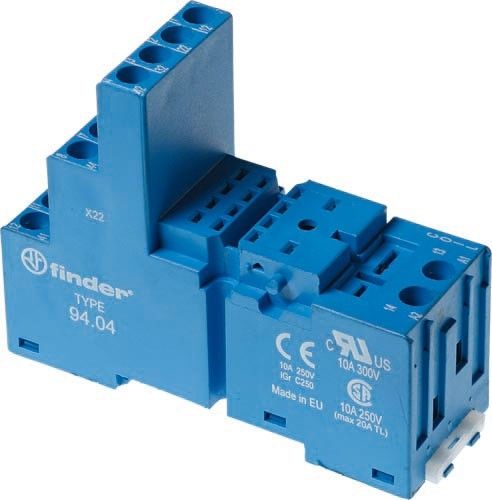 Finder Gniazdo PUSH-IN (97.P2 SPA) do serii 46 Finder, Finder, F97-P2SPA-0000000.