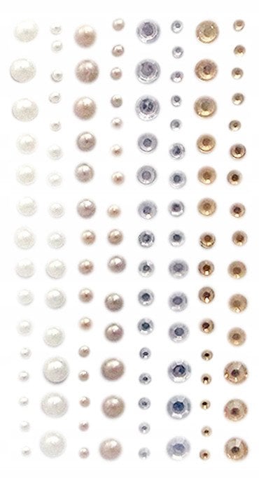 DP Craft KrysztaĹ‚ki i perĹ‚y samoprzylepne 120 sztuk Nature Tones