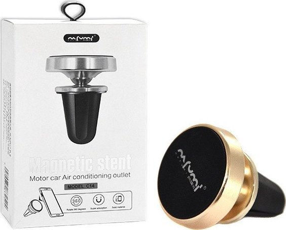 UCHWYT UNIWERSLANY SAMOCHODOWY NAFUMI ZŁOTY MAGNETYCZNY NA KRATKĘ NFM-C14