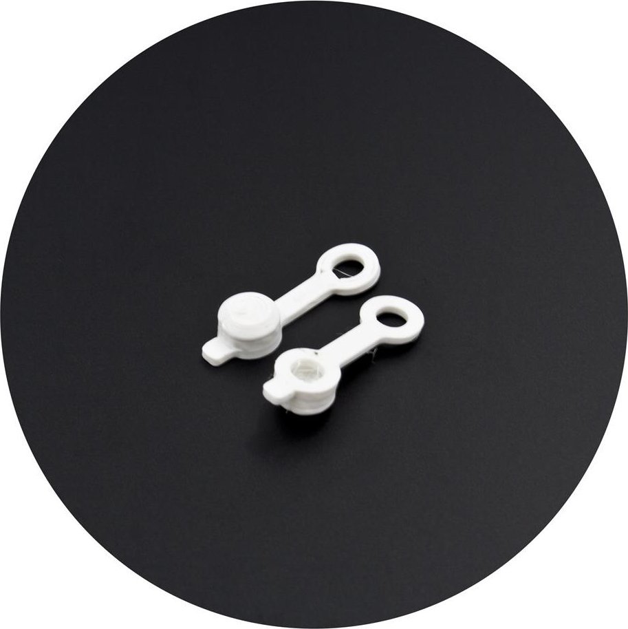 Kapturek portu odpowietrzania do zacisków hamulcowych, 3D, biały, para