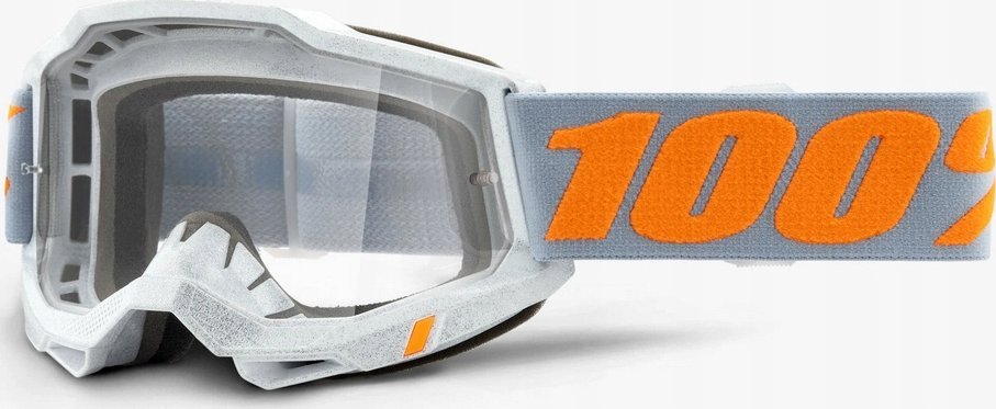 100% Gogle 100% ACCURI 2 LEFLEUR (Szyba Przezroczysta Anti-Fog, LT 88%-92%) (NEW)
