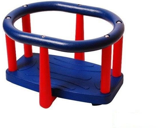 Siedzisko kubełkowe dla dzieci Huśtawka kubełkowa niebiesko-czerwona