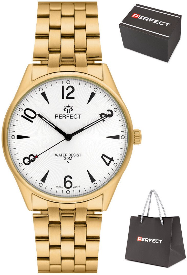 Zegarek Perfect M141-07 męski klasyczny czytelny 42 mm .