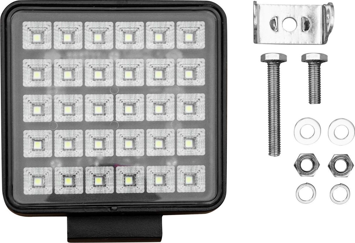 TRUCK Lampa robocza 30x LED kwadrat z włącznikiem L0156