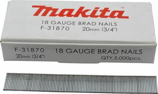 Makita Makita Gauge Brad Nails 1,2x20mm F-31870 5000 pcs.