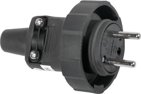 Elgotech Wtyczka gumowa z/u 16A 250V IP65 D.3148