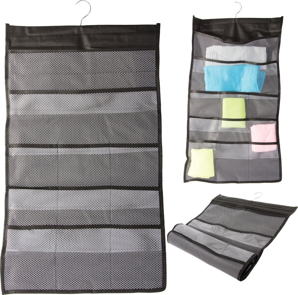 Verk Organizer na bieliznę wiszący do szafy dwustronny 22 kieszenie wieszak Organizer na bieliznę wiszący do szafy dwustronny 22 kieszenie wieszak