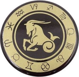 Giftdeco Koziorożec - znak zodiaku - magnes. Śr. 6cm; metal emaliowany