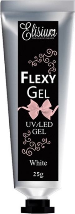 Elisium Żel do przedłużania paznokci Flexy Gel White 25g