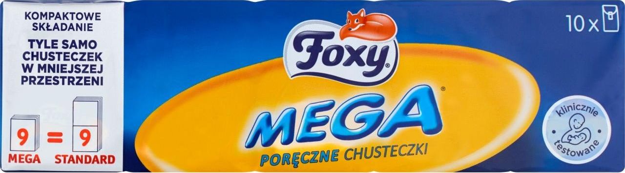 Foxy Foxy Mega chusteczki higieniczne 10 x 9 sztuk