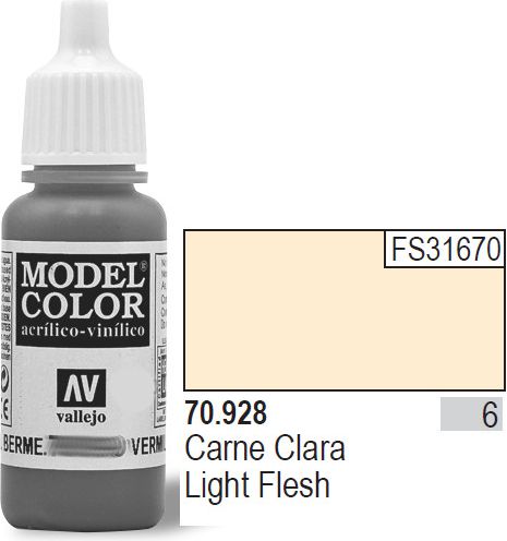 Vallejo Farba Nr6 Light Flesh Matt 17ml - 70928